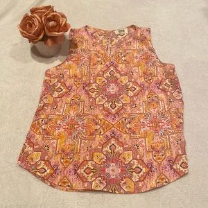 VERSE JORY Split Neck Top MADE IN USA Cute Design